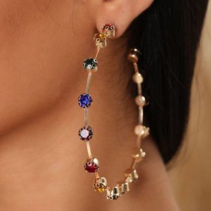 Color Me With You Hoop Earrings - Gold